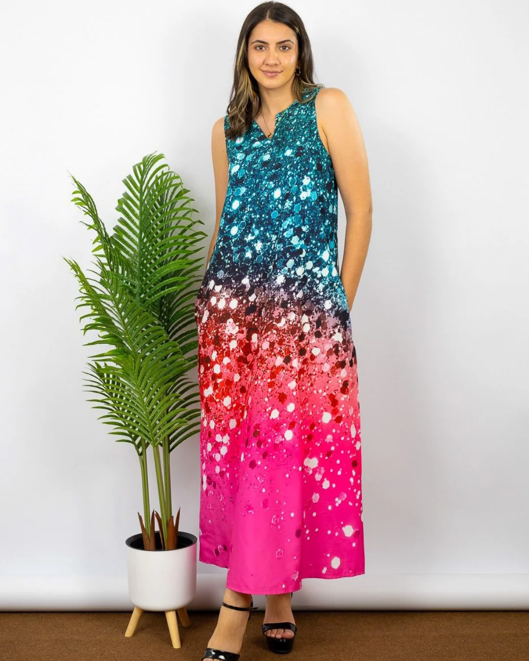 Vestido Largo Arcoiris - Imagen 3