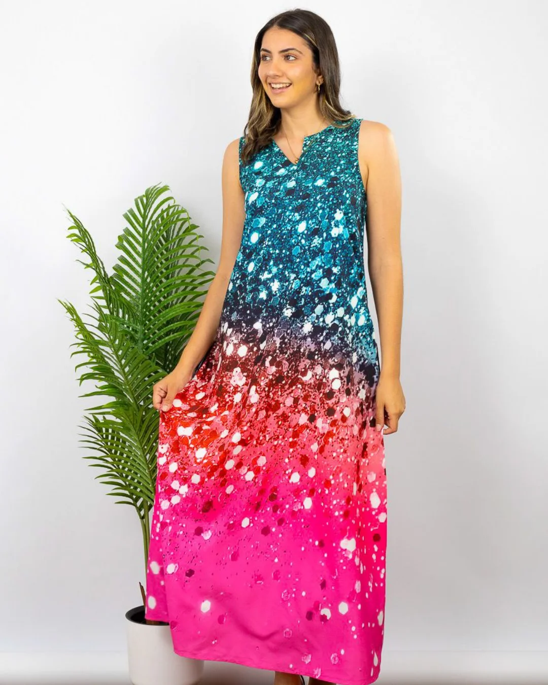 Vestido Largo Arcoiris