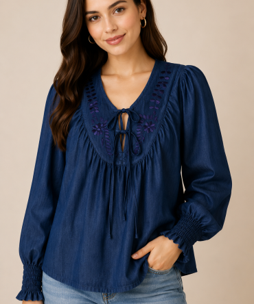 Blusa Ariana Bordada