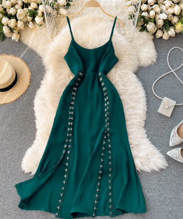 Vestido Largo Taches
