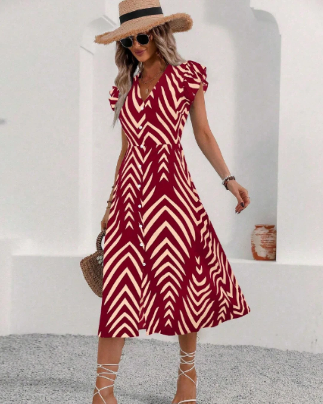 Vestido Largo Vino
