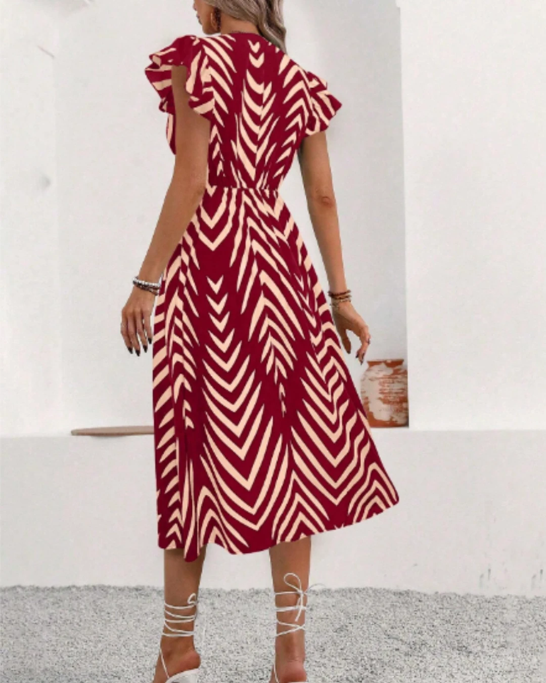 Vestido Largo Vino - Imagen 4